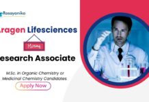 Recent MSc Organic Chemistry Jobs at Aragen | Apply Now for Research Associate Role