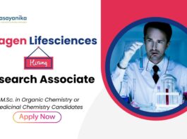 Recent MSc Organic Chemistry Jobs at Aragen | Apply Now for Research Associate Role