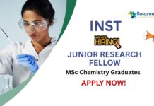 Junior Research Fellow Opportunity at INST Mohali | Chemistry Graduates Apply Now