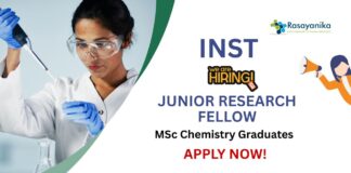 Junior Research Fellow Opportunity at INST Mohali | Chemistry Graduates Apply Now