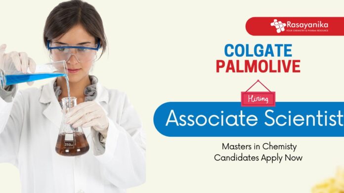 MSc Chemistry Jobs at Colgate-Palmolive | Apply Now for the Associate Scientist Role