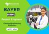 Project Engineer Job at Bayer | Chemical Engineering Graduates Apply