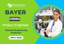 Project Engineer Job at Bayer | Chemical Engineering Graduates Apply