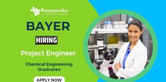 Project Engineer Job at Bayer | Chemical Engineering Graduates Apply