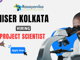 Chemistry Job for Project Scientist Role at IISER | Apply Now