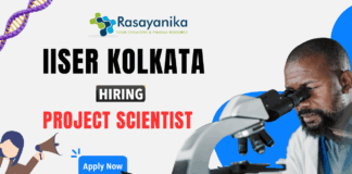 Chemistry Job for Project Scientist Role at IISER | Apply Now