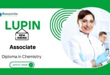 Lupin Job for MSc Chemistry Candidates Production Associate Position Now