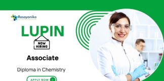 Lupin Job for MSc Chemistry Candidates Production Associate Position Now