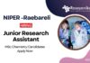 Research Jobs at NIPER Raebareli | MSc Chemistry Candidates Apply Now