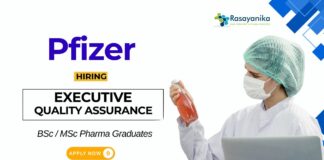 MPharm Jobs at Pfizer Apply Now for the Executive – Quality Assurance Role
