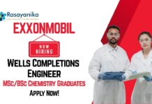 MSc Chemistry Jobs at ExxonMobil | Apply Now For The Wells Completions Engineer Role