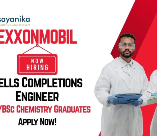 MSc Chemistry Jobs at ExxonMobil | Apply Now For The Wells Completions Engineer Role