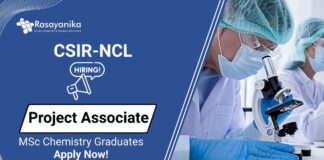 MSc Chemistry Jobs at NCL | Apply Now For The Project Associate Role
