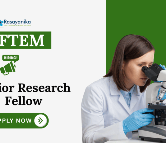 _MSc Chemistry Jobs at NIFTEM Apply Now for Senior Research Fellow Role