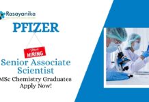 MSc Chemistry Jobs at Pfizer | Apply Now For The Senior Associate Scientist Role