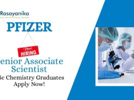MSc Chemistry Jobs at Pfizer | Apply Now For The Senior Associate Scientist Role