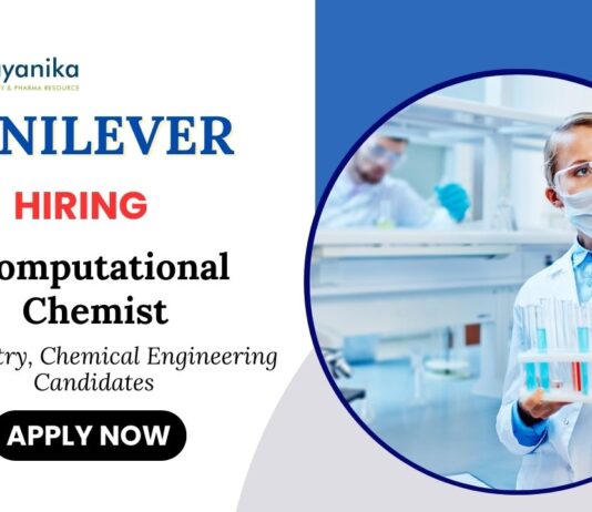 MSc Chemistry Jobs at Unilever Apply Now Computational Chemist Role