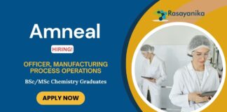 Manufacturing Process Officer Job at Amneal Pharmaceuticals | BSc/MSc Chemistry Graduates Apply Now