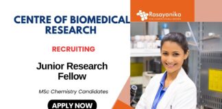 NET JRF Vacancies at Centre of Biomedical Research | MSc Chemistry Candidates Apply Now