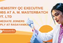 Chemistry QC Executive Jobs