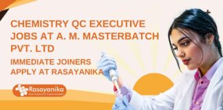Chemistry QC Executive Jobs