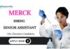 Organic Chemistry Jobs at Merck Apply Now for Senior Assistant Position