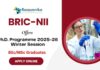 Ph.D. Programme 2025-26 at BRIC-NII BScMSc Graduates Apply Now