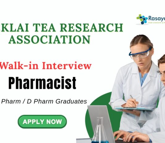 Pharma Jobs at Tocklai Tea Research Institute| Attend the Walk-in Interview
