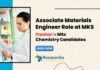 MSc Freshers Chemistry Jobs at MKS | Apply Now for the Associate Materials Engineer Role