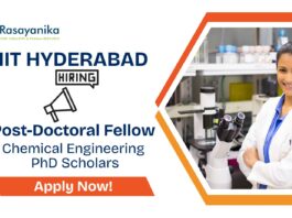 Post-Doctoral Fellow Vacancy at IIT Hyderabad | Chemical Engineering PhD Scholars Apply Now