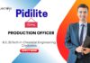 Production Officer Role at Pidilite for B.E in Chemical Engineering Graduates | Apply Now
