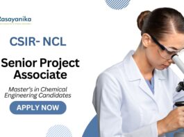 Chemical Engineering Jobs at NCL | Apply Now for Senior Project Associate Role 