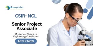 Chemical Engineering Jobs at NCL | Apply Now for Senior Project Associate Role 