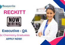 QA Chemistry Jobs | Apply Now For The Executive Role at Reckitt