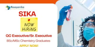 QC Chemistry Jobs | Apply Now at Sika For The Executive Role