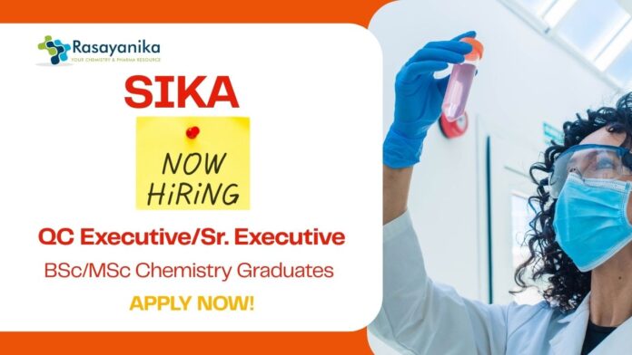 QC Chemistry Jobs | Apply Now at Sika For The Executive Role