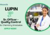 QC Chemistry Jobs at Lupin | Apply Now For The Senior Officer Role