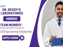 Quality Assurance Jobs at Dr. Reddys Laboratories | Apply Now For The Team Member Role