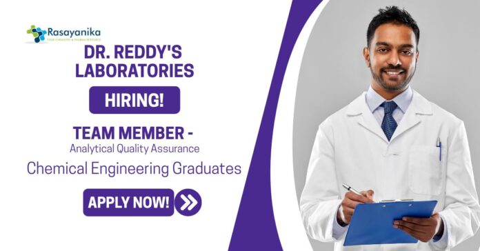 Quality Assurance Jobs at Dr. Reddys Laboratories Apply Now For The Team Member Role Quality Assurance Jobs at Dr. Reddys Laboratories | Apply Now For The Team Member Role