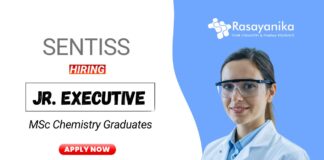 Quality Control Job at Sentiss Chemistry Graduates Apply Now for the Jr Executive Role