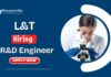 _R&D Engineer Jobs at L&T BSc Chemistry Candidates Apply Now