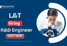 _R&D Engineer Jobs at L&T BSc Chemistry Candidates Apply Now