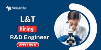 _R&D Engineer Jobs at L&T BSc Chemistry Candidates Apply Now