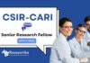 Senior Research Fellow Jobs at CARI | MSc Chemistry Candidates Apply Now