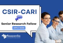 Senior Research Fellow Jobs at CARI | MSc Chemistry Candidates Apply Now