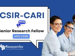 Senior Research Fellow Jobs at CARI | MSc Chemistry Candidates Apply Now
