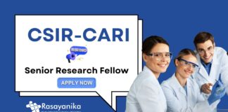 Senior Research Fellow Jobs at CARI | MSc Chemistry Candidates Apply Now