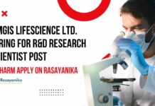 Analytical & Pharmaceutical Chemistry Jobs at Amgis Lifescience Ltd. 