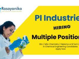 Chemistry Walk-In Drive at PI Industries - Check Details