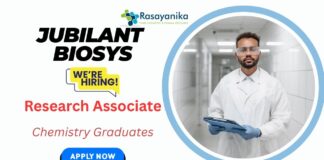 Research Associate Jobs in Noida | Jubilant Hiring - Chemistry Graduates Apply Now